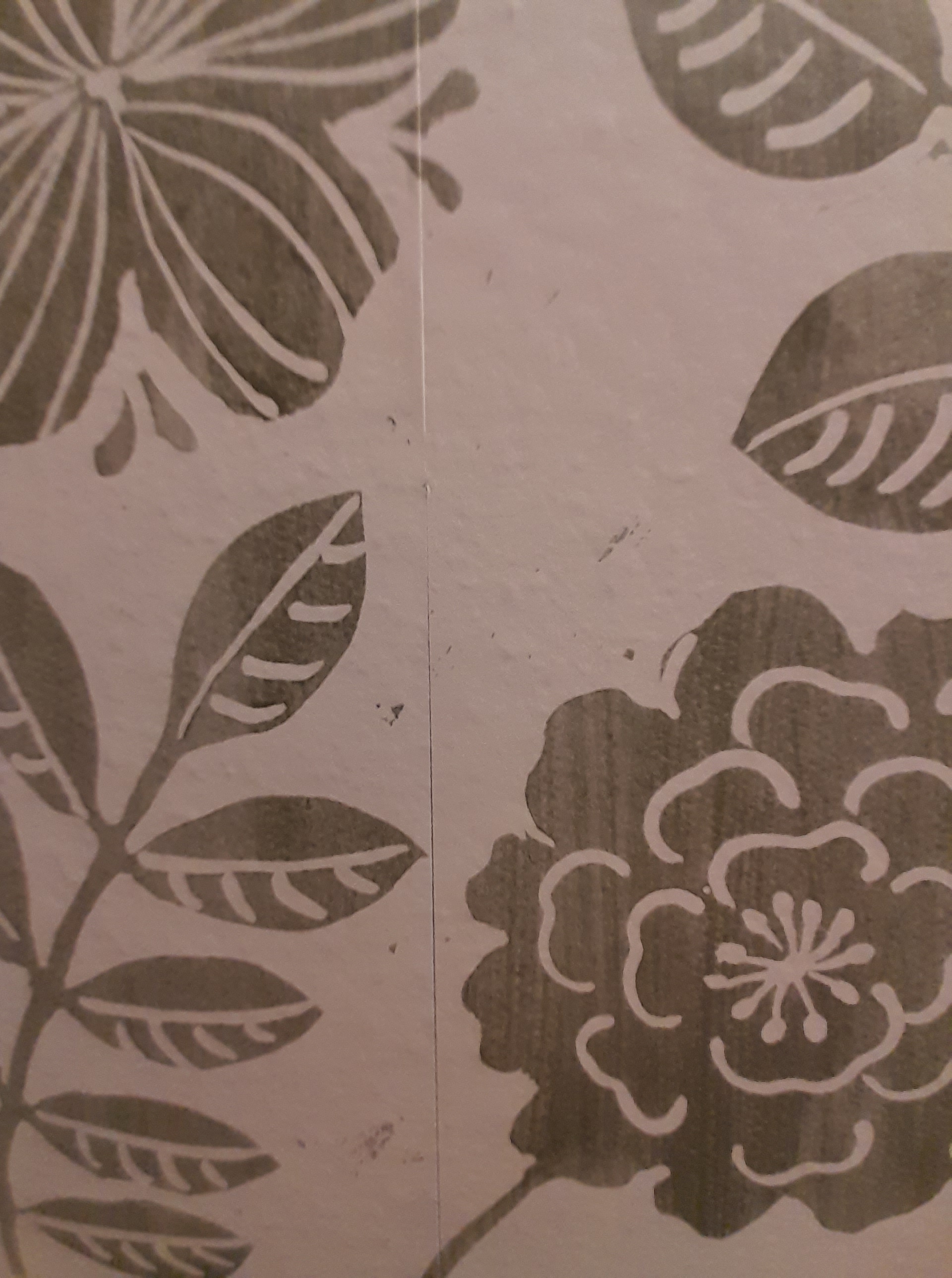 Close detail of a repeating wallpaper pattern